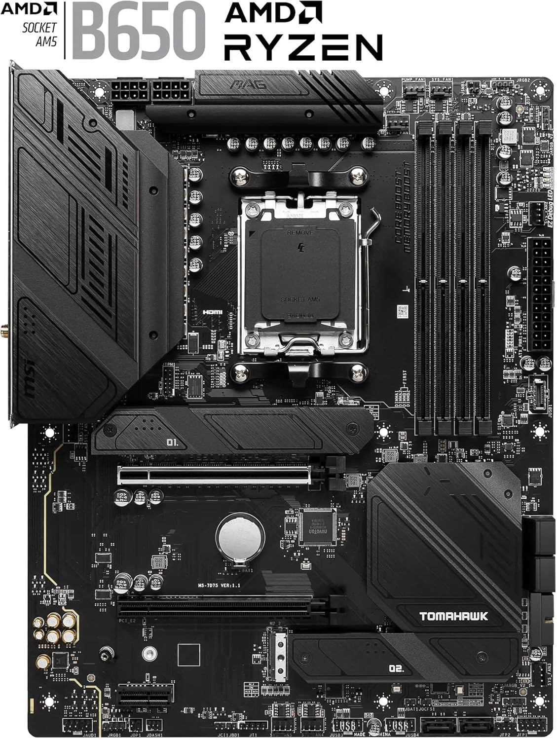 MSI MAG B650 Tomahawk WIFI AMD B650 Socket AM5 ATX - immagine 2