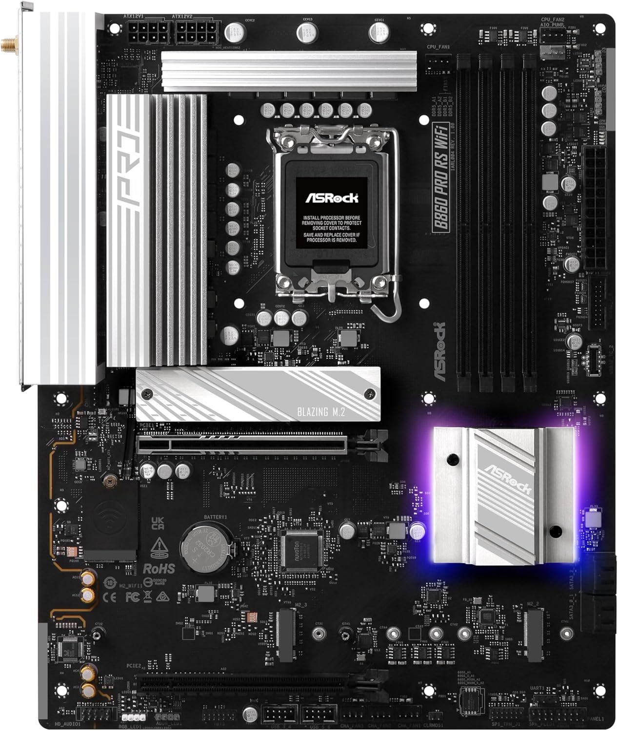 Motherboard - ASRock B860 Pro RS WiFi - immagine 2