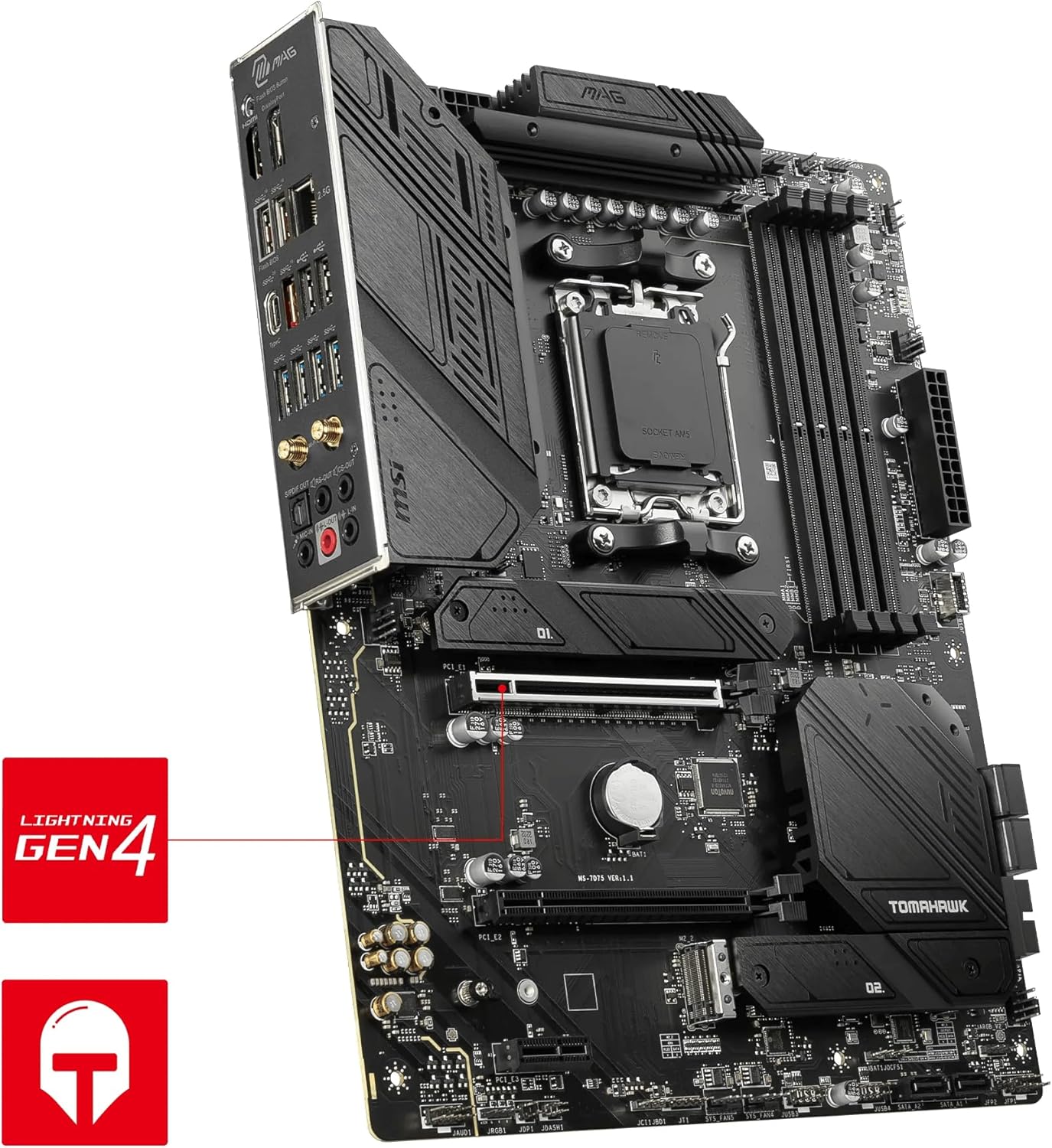 MSI MAG B650 Tomahawk WIFI AMD B650 Socket AM5 ATX - immagine 3
