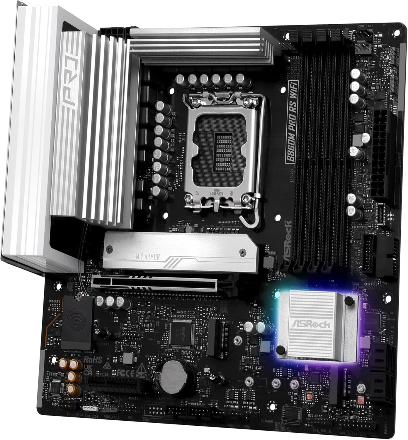 ASRock B860M Pro RS WiFi Motherboard - immagine 3