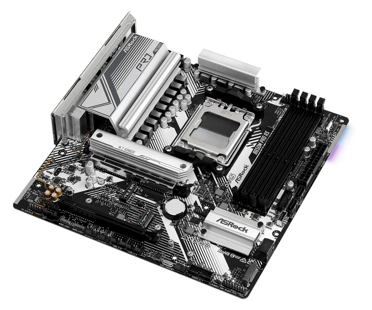 Asrock B650M Pro RS AMD B650 Socket AM5 micro ATX - immagine 3