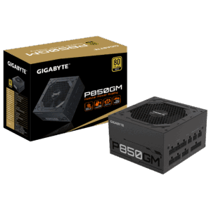 ALIMENTATORE POWER SUPPLY Gigabyte P850GM 850W 20+4 pin ATX Black 80+ GOLD GP-P850GM
