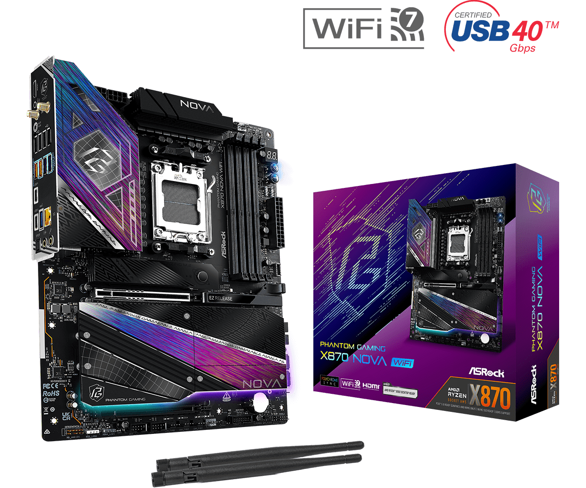 ASRock X870 NOVA WIFI motherboard