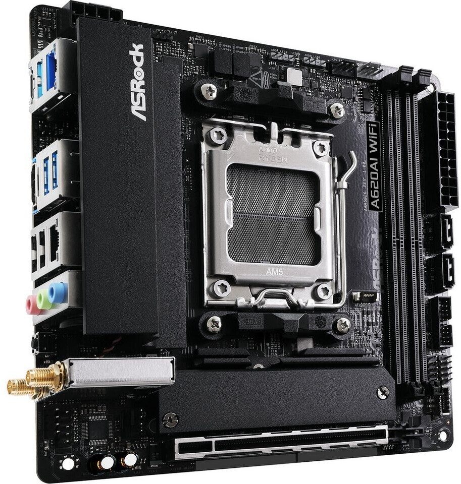 Asrock A620AI WiFi AMD A620A Socket AM5 mini ITX - immagine 2
