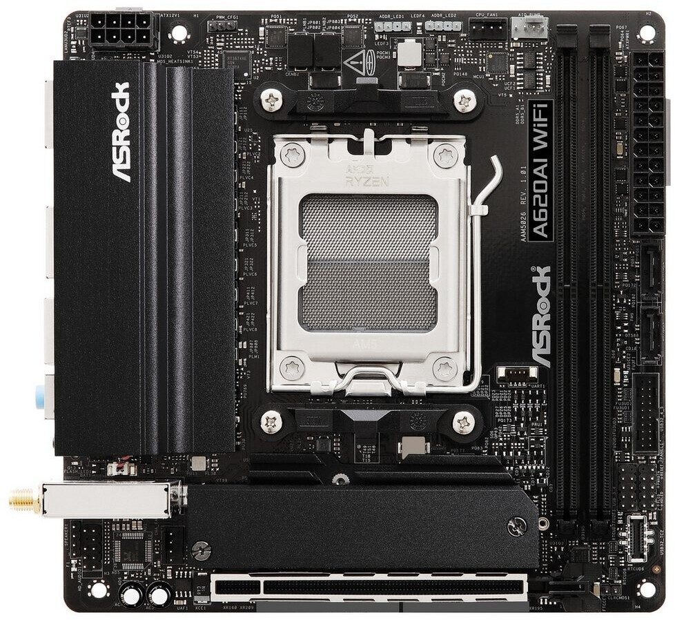 Asrock A620AI WiFi AMD A620A Socket AM5 mini ITX - immagine 4