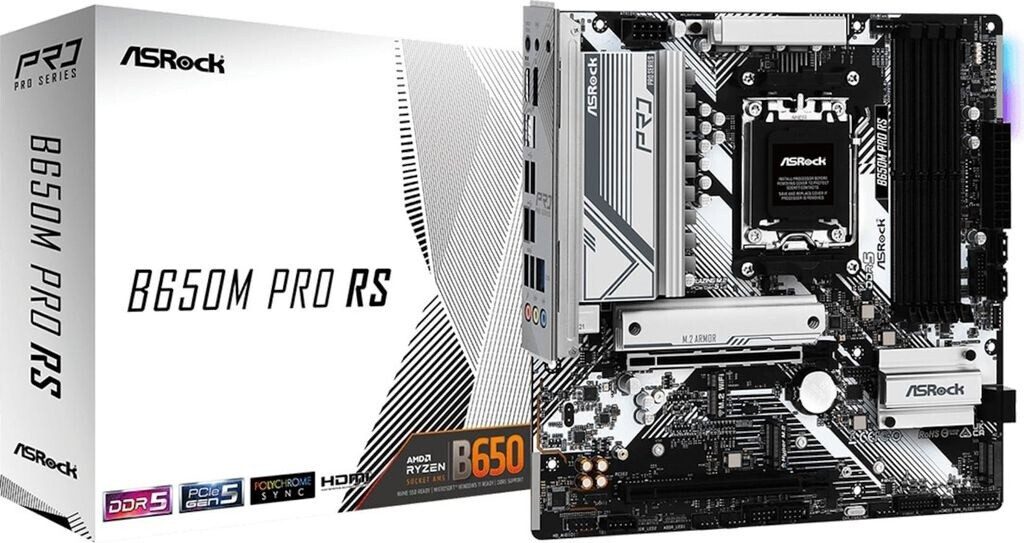 Asrock B650M Pro RS AMD B650 Socket AM5 micro ATX