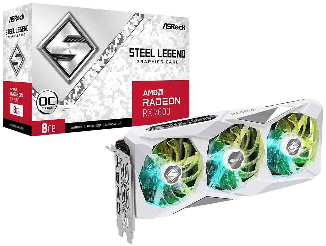SCHEDA VIDEO Asrock AMD Radeon RX 7600 8 GB STEEL LEGEND GDDR6
