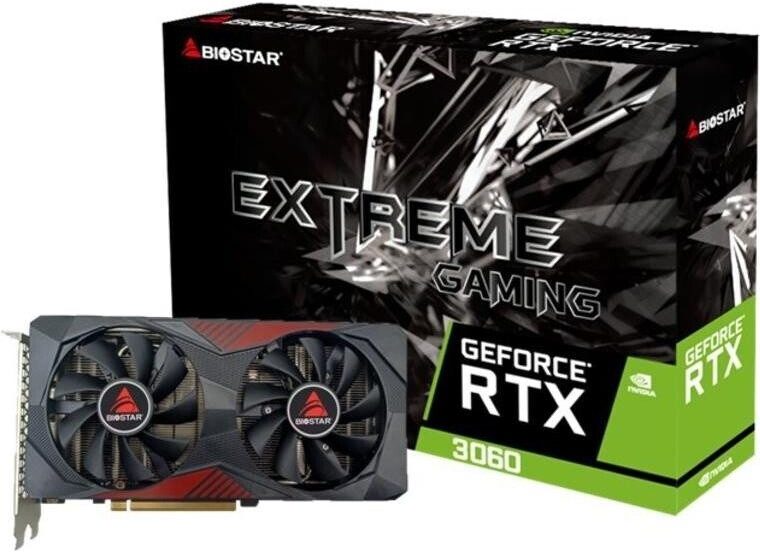 SCHEDA VIDEO BIOSTAR NVIDIA RTX 3060 12GB EXTREME GAMING
