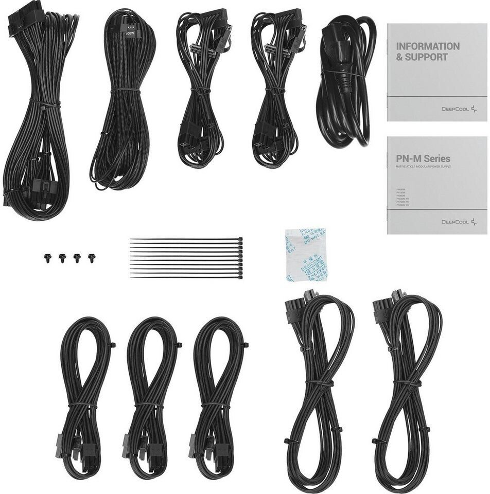 ALIMENTATORE POWER SUPPLY DEEPCOOL Gamer Storm PN850M 850W 20+4 pin ATX Black 80+ GOLD (R-PN850M-FC0B-JGEU) - immagine 2