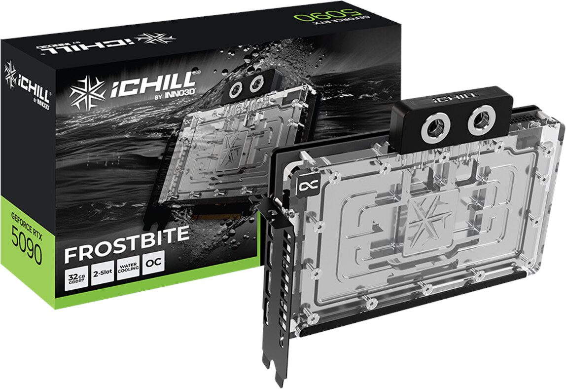 SCHEDA VIDEO INNO3D NVIDIA GeForce RTX 5090 iChill FROSTBITE 32 GB GDDR7