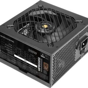 ALIMENTATORE POWER SUPPLY Mars Gaming MPB550SI 550W 24-pin ATX Black 80+ BRONZE (MARS-MPB550SI)