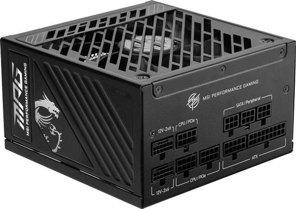 ALIMENTATORE POWER SUPPLY MSI MPG A850GS 850W PCIE5 80+ Gold (306-7ZPFZ11-CE0) - immagine 4