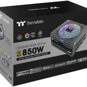 ALIMENTATORE POWER SUPPLY Thermaltake Toughpower TT Premium Edition GF3 ARGB 850W 24-pin ATX Black 80+ GOLD (PS-TPD-0850F4FAGE-1)