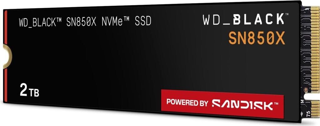SSD Western Digital Black SN850X 2TB M.2 PCI Express 4.0 NVMe WDS200T2X0E-00BCA0