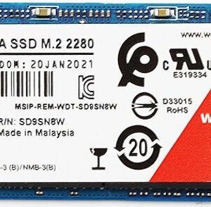 SSD WESTERN DIGITAL RED SA500 2TB SATA M.2 2280 POWERED BY SANDISK - WDS200T1R0B-68A4Z0