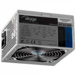 ALIMENTATORE POWER SUPPLY Akyga 600W 20+4 pin ATX Grey (AK-B1-600)