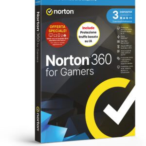 ANTIVIRUS NORTON 360 FOR GAMERS 2026 - ANTITRUFFA - ATTACH - 3 DISPOSITIVI 12 MESI 50GB - IT BOX
