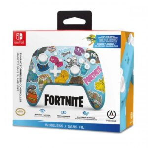 Pro Controller per Nintendo Switch Wireless Fortnite Sticker Mania PowerA