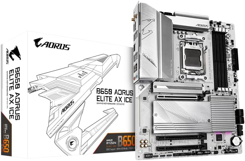 SCHEDA MADRE GIGABYTE B650 AORUS ELITE AX ICE SOCKET AM5 (B650 AORUS ELITE AX ICE)