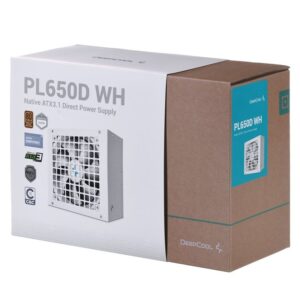 ALIMENTATORE POWER SUPPLY DeepCool PL650D WH 650W 20+4 pin ATX White 80+ BRONZE (R-PL650D-FC0W-JDEU-V2)