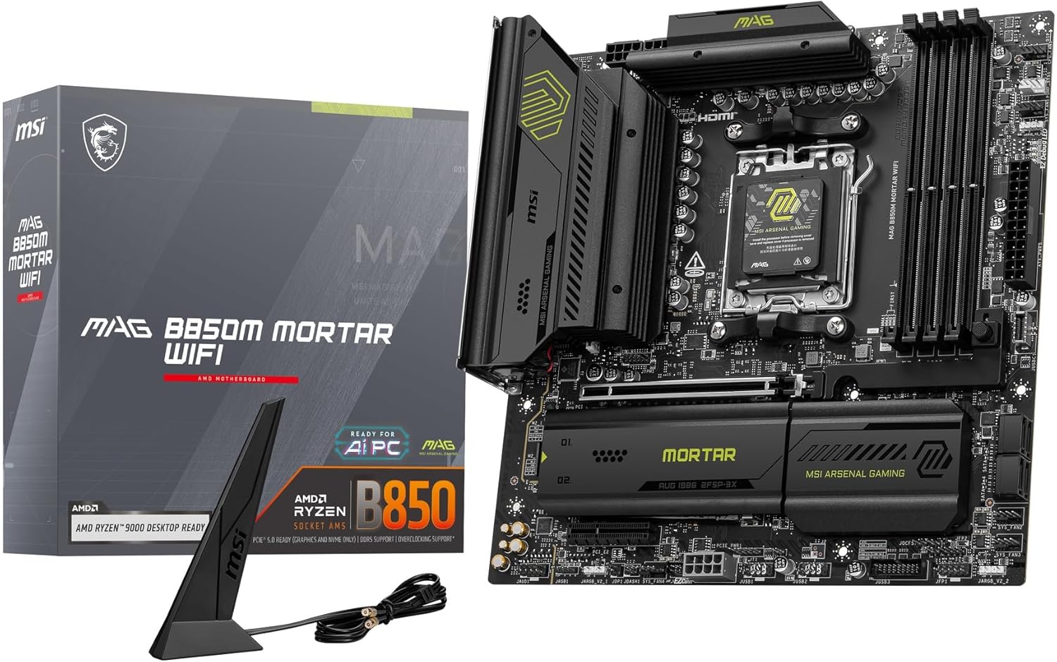 SCHEDA MADRE MSI MAG B850M MORTAR WIFI Socket AM5 micro ATX