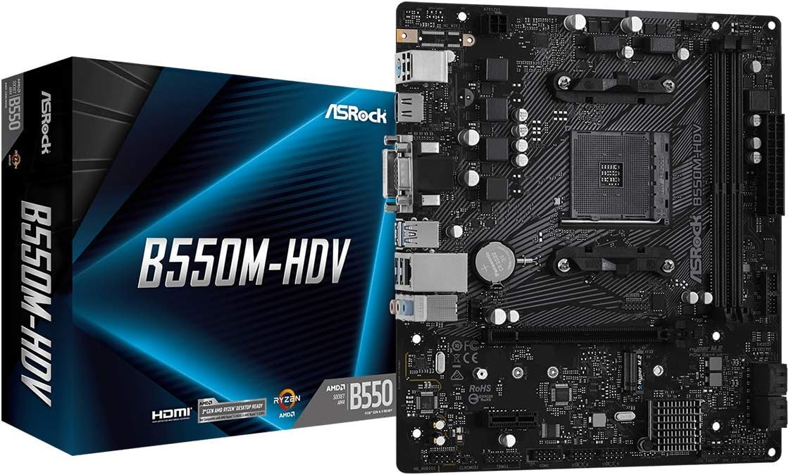 SCHEDA MADRE Asrock B550M-HDV Socket AM4 micro ATX (B550M-HDV)