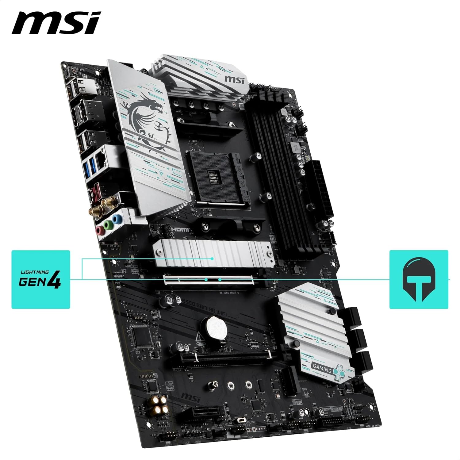 SCHEDA MADRE MSI B550 GAMING WIFI Socket AM4 ATX (B550 GAMING WIFI) - immagine 3