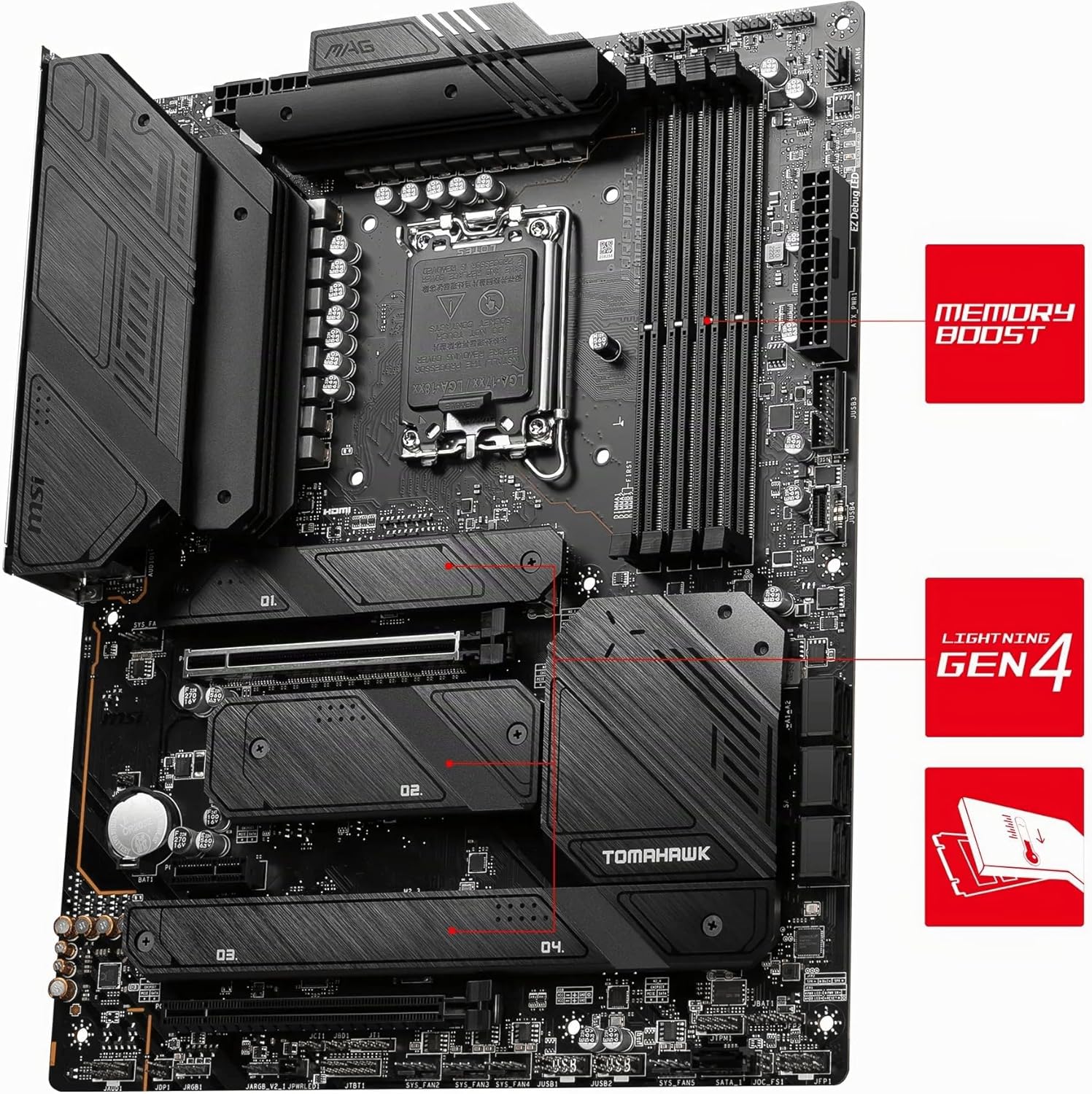 SCHEDA MADRE MSI MAG Z790 TOMAHAWK WIFI SOCKET 1700 ATX - immagine 3