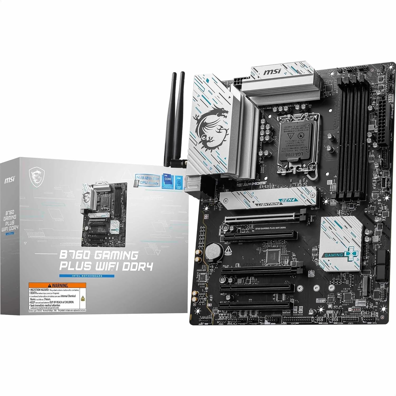 SCHEDA MADRE MSI B760 GAMING PLUS WIFI DDR4 SOCKET 1700 ATX
