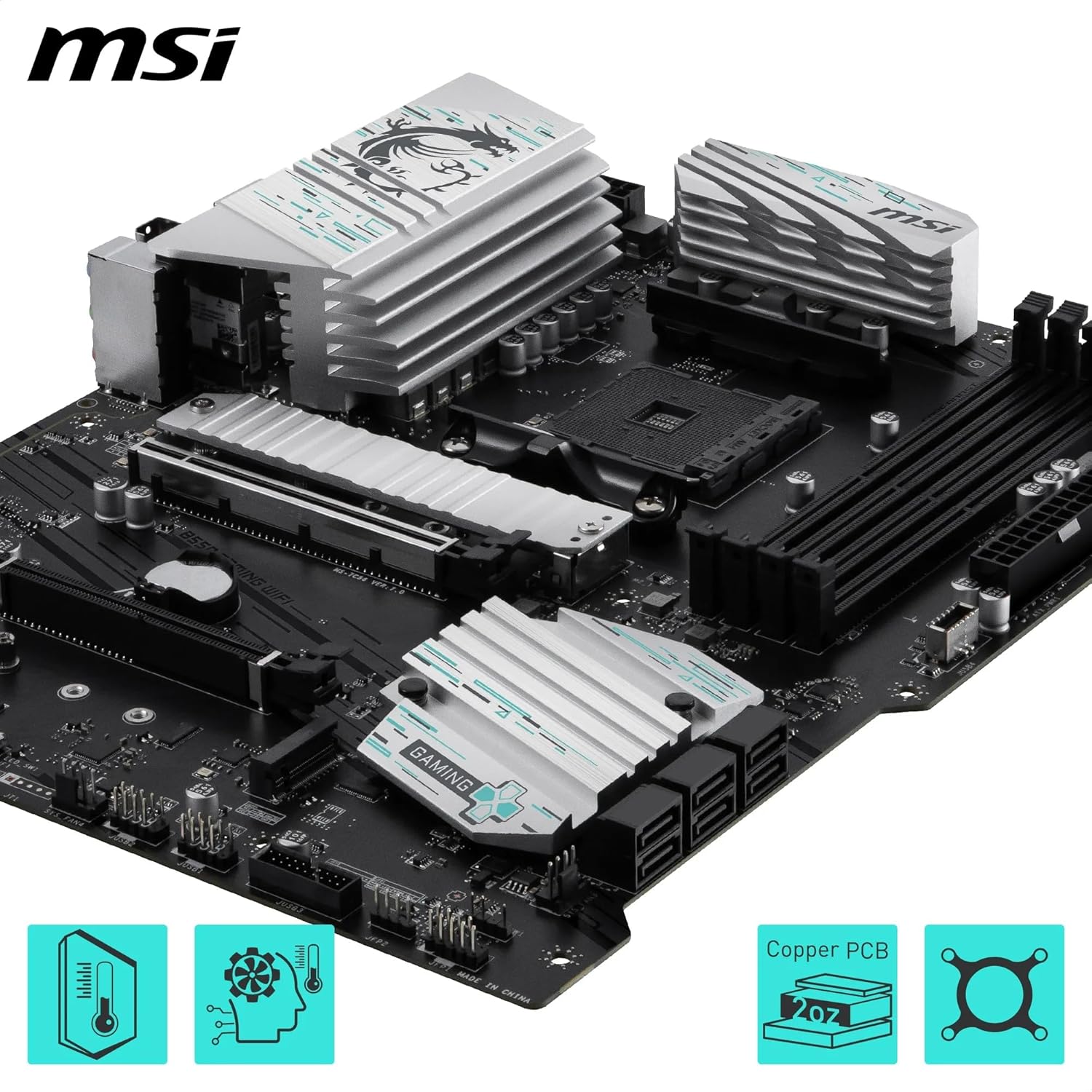 SCHEDA MADRE MSI B550 GAMING WIFI Socket AM4 ATX (B550 GAMING WIFI) - immagine 4