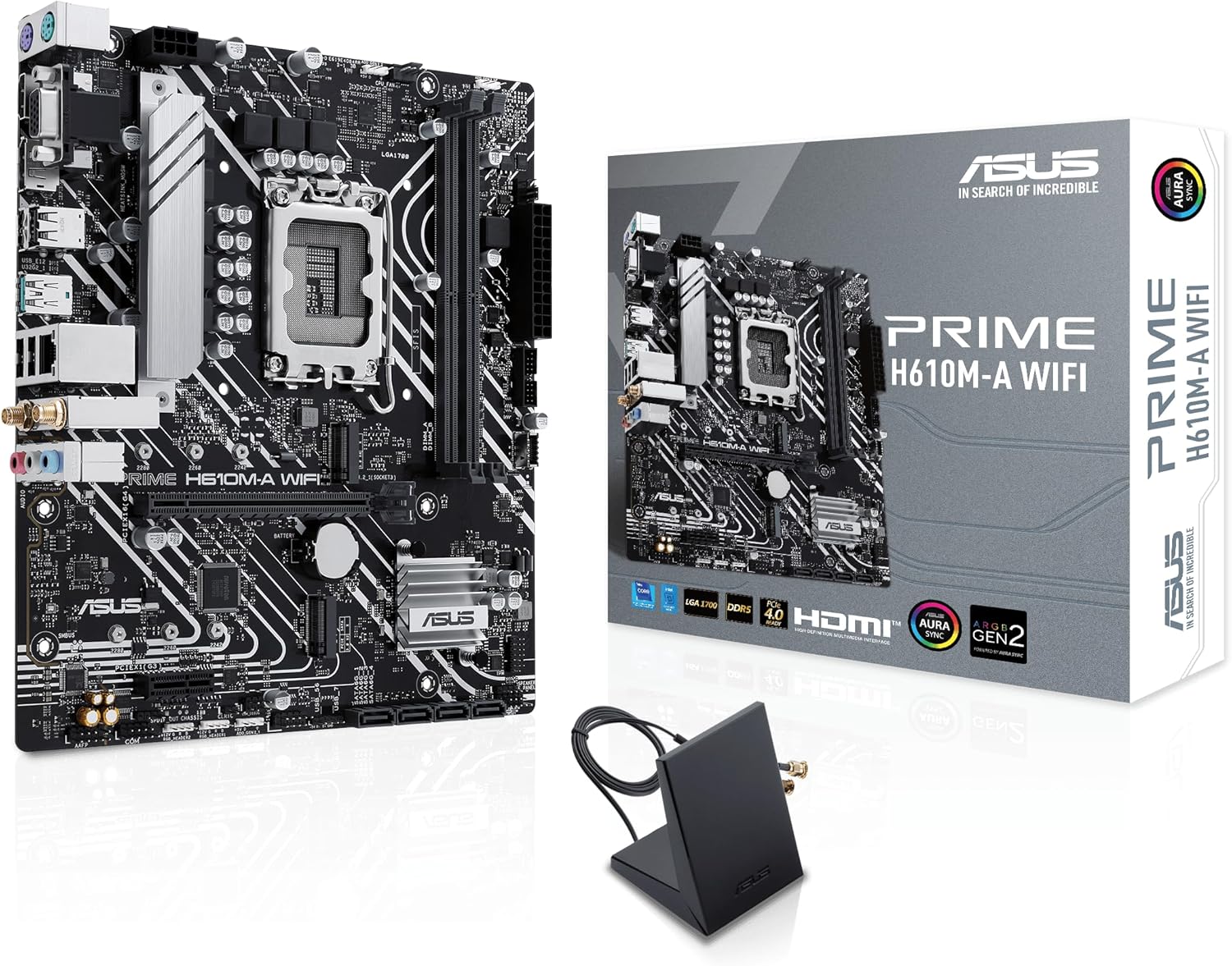 SCHEDA MADRE ASUS PRIME H610M-A WIFI SOCKET 1700 micro ATX (90MB1G00-M0EAY0)