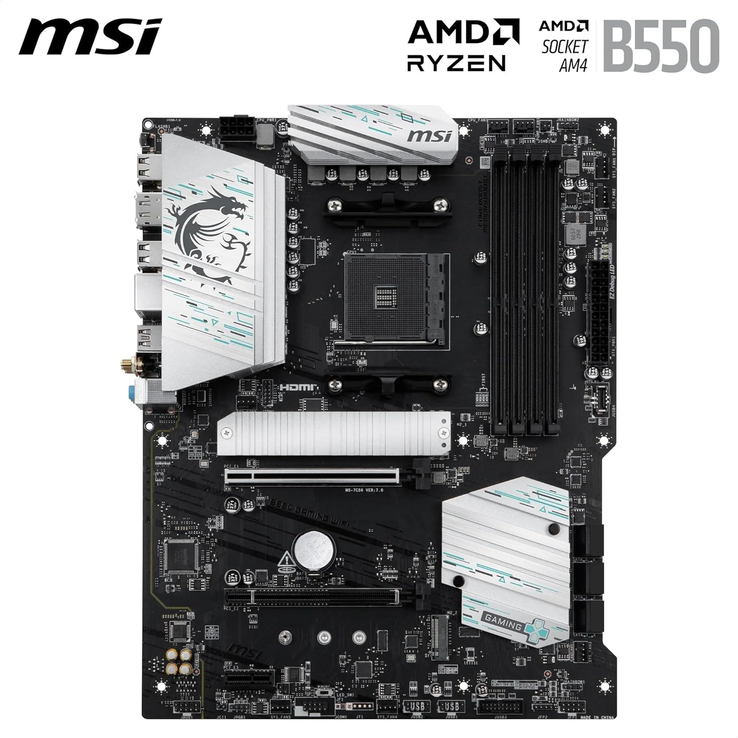 SCHEDA MADRE MSI B550 GAMING WIFI Socket AM4 ATX (B550 GAMING WIFI) - immagine 6