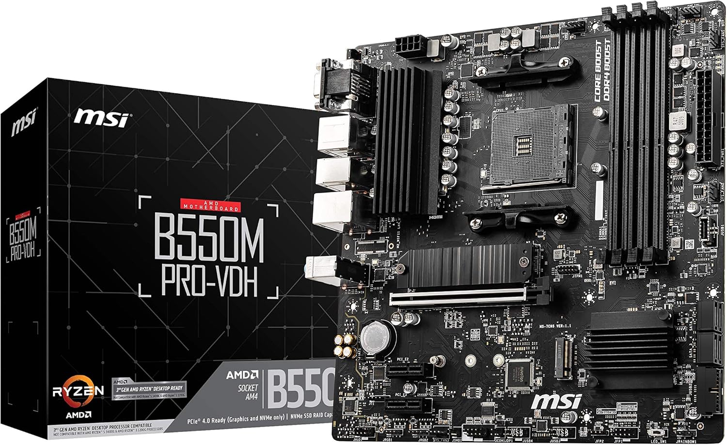SCHEDA MADRE MSI B550M PRO-VDH Socket AM4 micro ATX (7C95-017R)