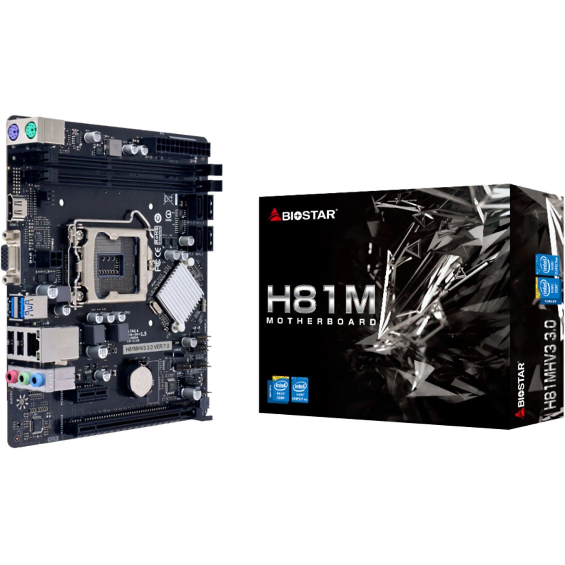 SCHEDA MADRE Biostar H81MHV3 3.0 H81 SOCKET 1150 micro ATX