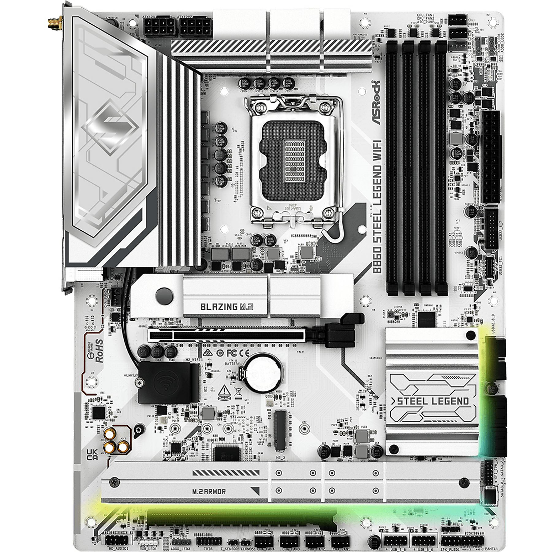 SCHEDA MADRE Asrock B860 Steel Legend WiFi SOCKET 1851 ATX - immagine 3