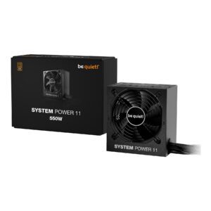 ALIMENTATORE POWER SUPPLY be quiet! System Power 11 550W 20+4 pin ATX Black 80+ BRONZE (BP010EU)