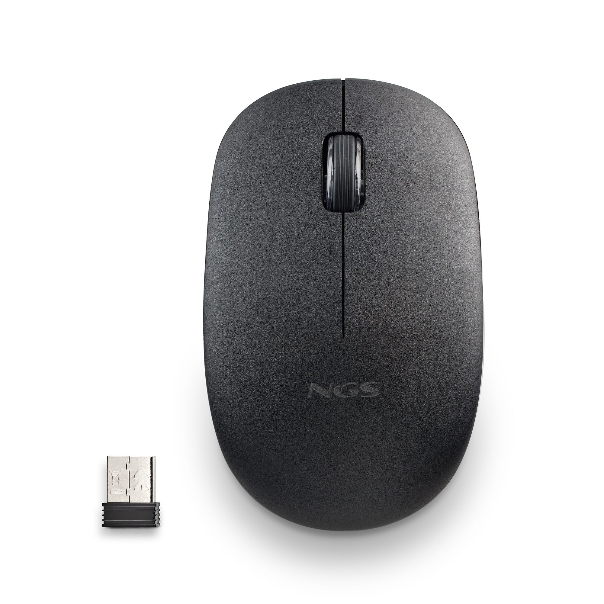 NGS MOUSE WIRELESS Fog Pro 2.4 GHZ,CON ROTELLA, SILENZIOSO, USB NANO, NERO
