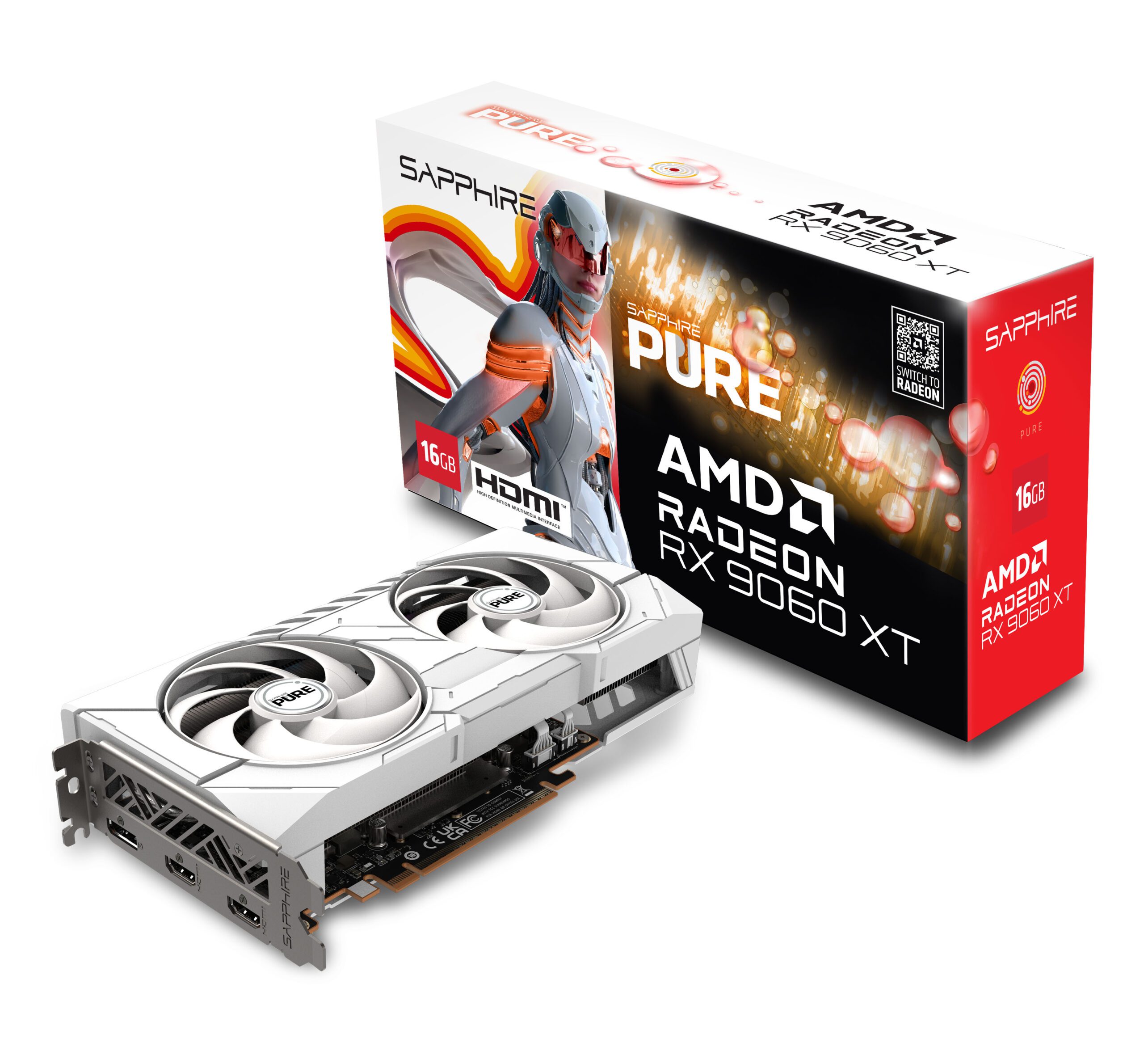 SCHEDA VIDEO Sapphire AMD Radeon RX 9060 XT Pure 16GB
