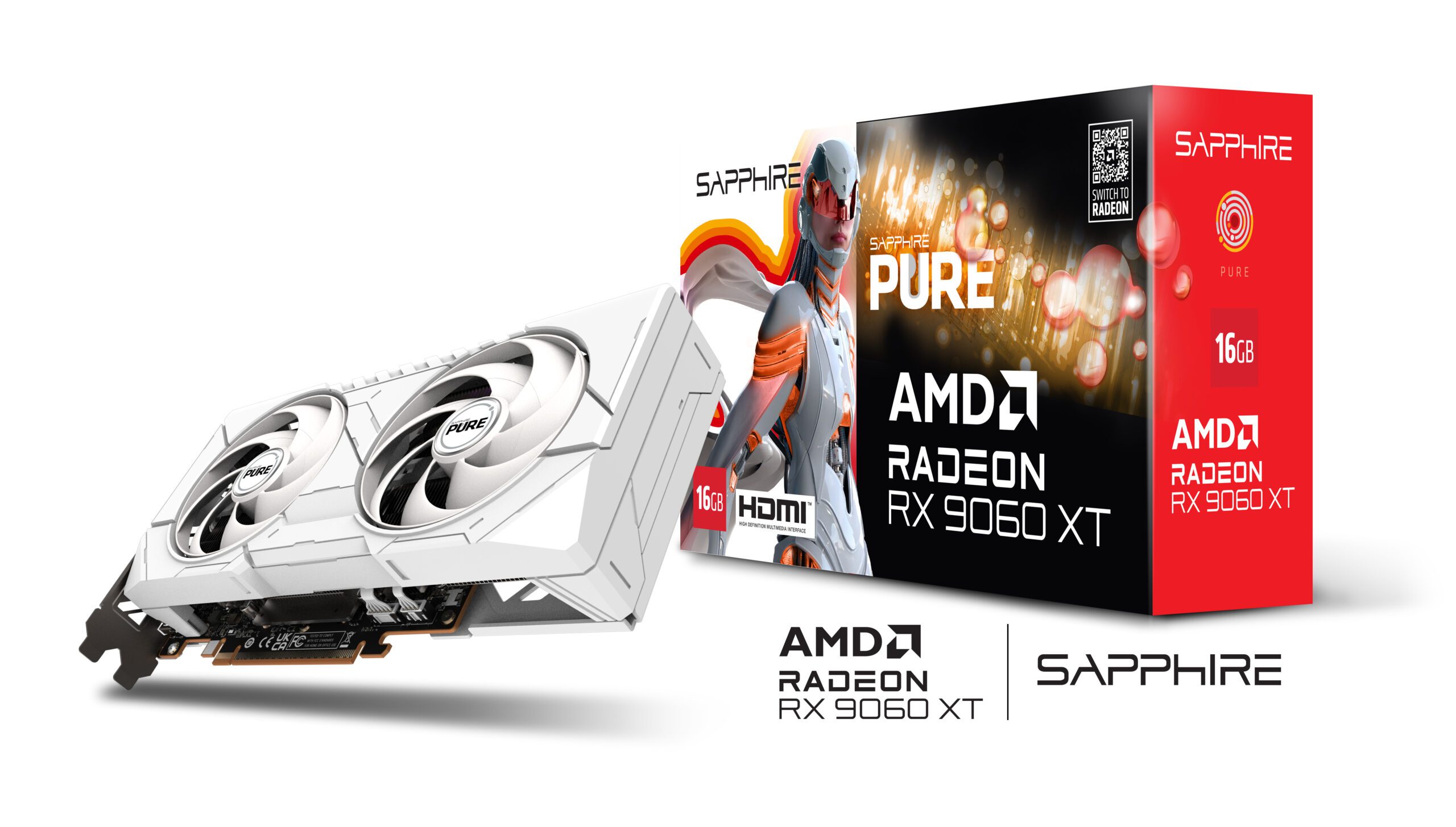 SCHEDA VIDEO Sapphire AMD Radeon RX 9060 XT Pure 16GB - immagine 4