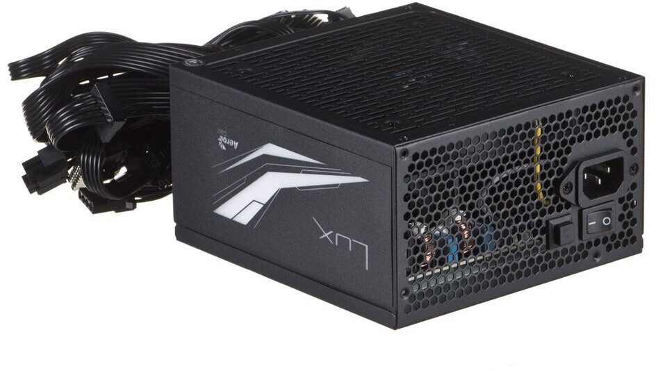 ALIMENTATORE POWER SUPPLY Aerocool Lux RGB 550M 550W Black 80+ BRONZE (AEROPGSLUXRGB-550) - immagine 4