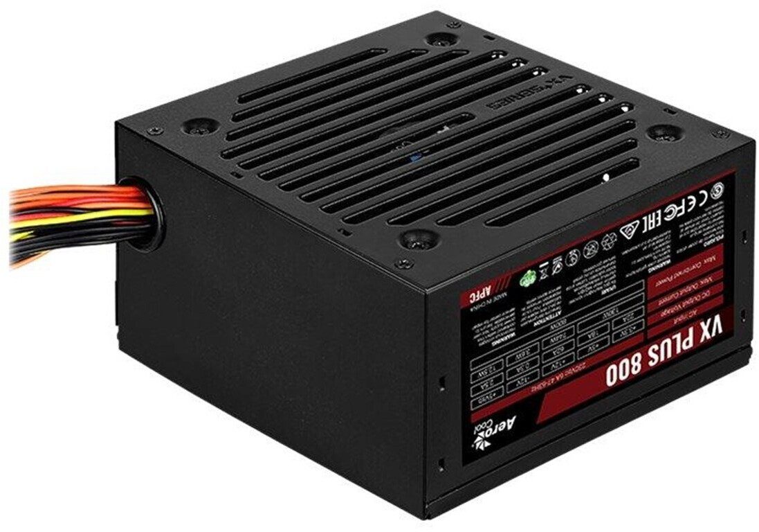 ALIMENTATORE POWER SUPPLY AEROCOOL PGS VX-800PLUS 800W 80+(AEROPGSVX-800PLUS-80)