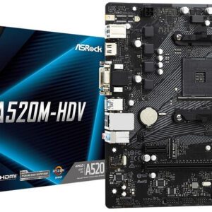 SCHEDA MADRE Asrock A520M-HDV Socket AM4 micro ATX (A520M-HDV)