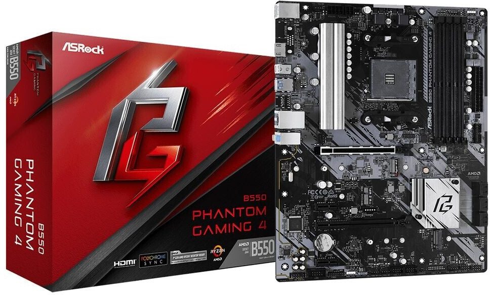 SCHEDA MADRE Asrock B550 Phantom Gaming 4 Socket AM4 ATX