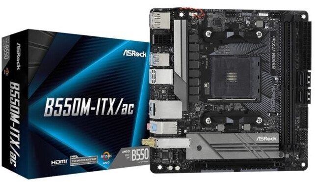 SCHEDA MADRE Asrock B550M-ITX/ac Socket AM4 mini ITX (B550M-ITX/AC)
