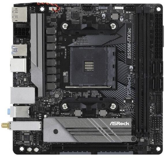 SCHEDA MADRE Asrock B550M-ITX/ac Socket AM4 mini ITX (B550M-ITX/AC) - immagine 5