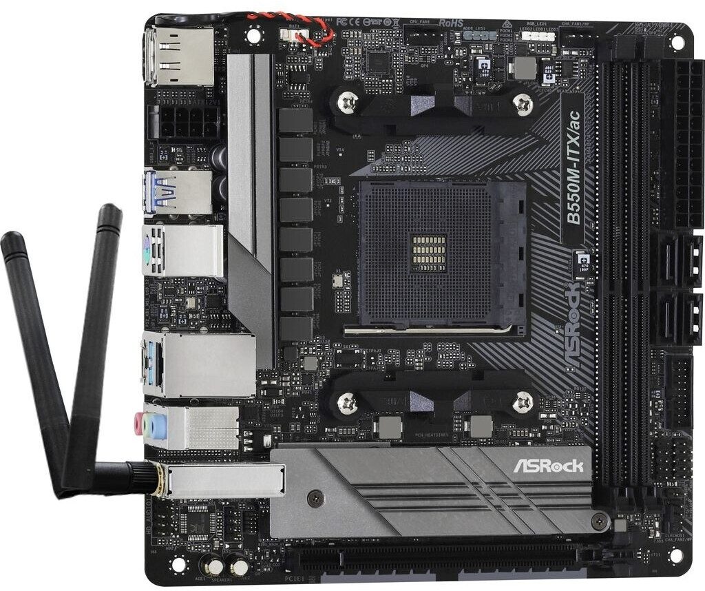 SCHEDA MADRE Asrock B550M-ITX/ac Socket AM4 mini ITX (B550M-ITX/AC) - immagine 2
