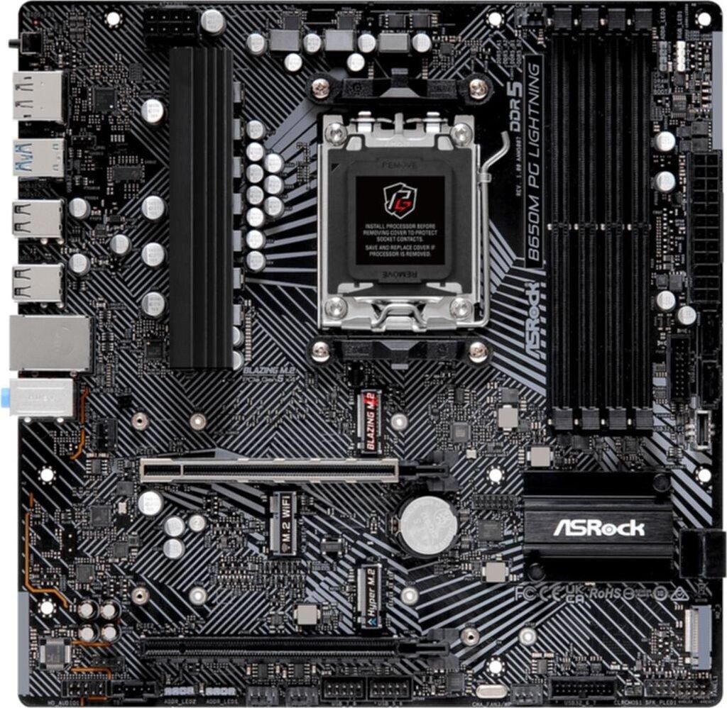 SCHEDA MADRE Asrock B650M PG Lightning Socket AM5 micro ATX - immagine 3