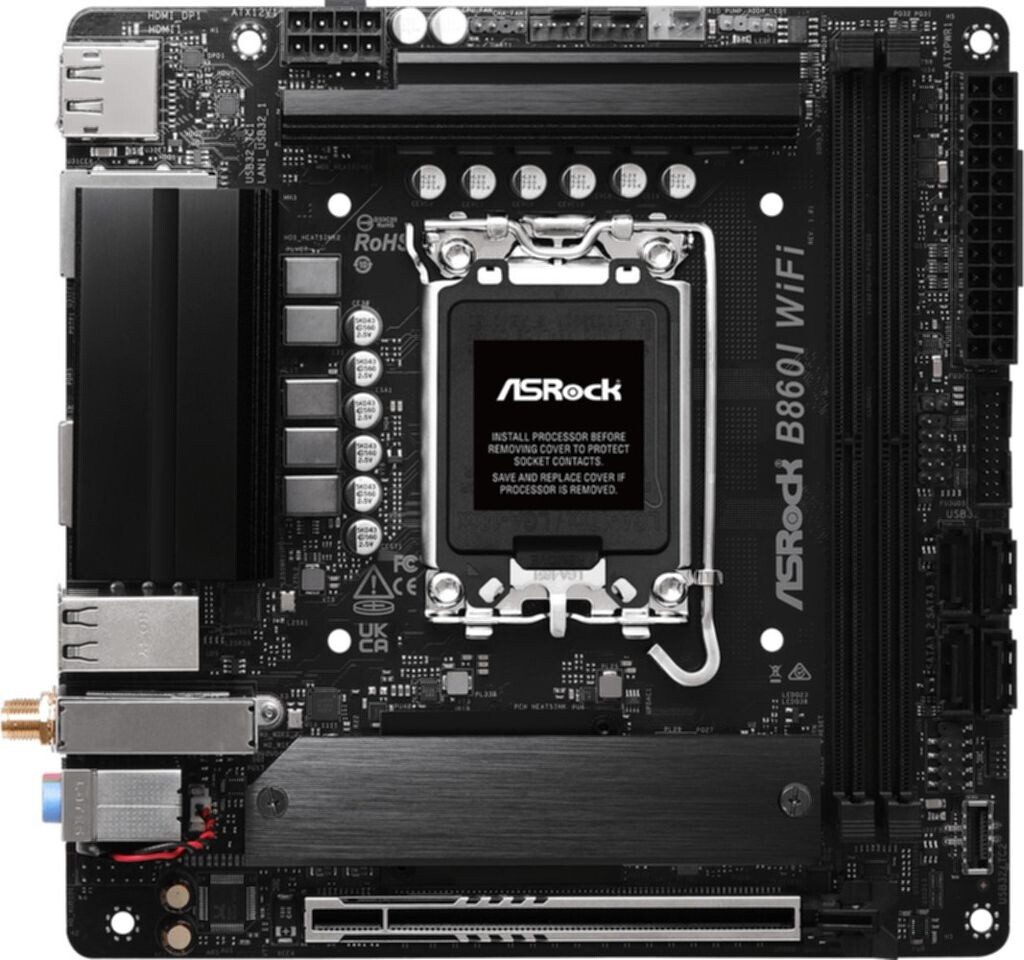 SCHEDA MADRE Asrock B860I WiFi SOCKET 1851 mini ITX - immagine 3