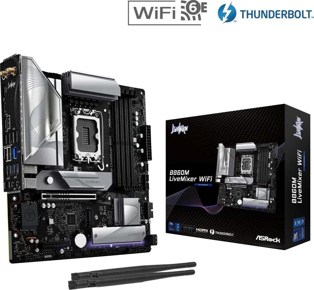 SCHEDA MADRE Asrock B860M LiveMixer WiFi SOCKET 1851 micro ATX
