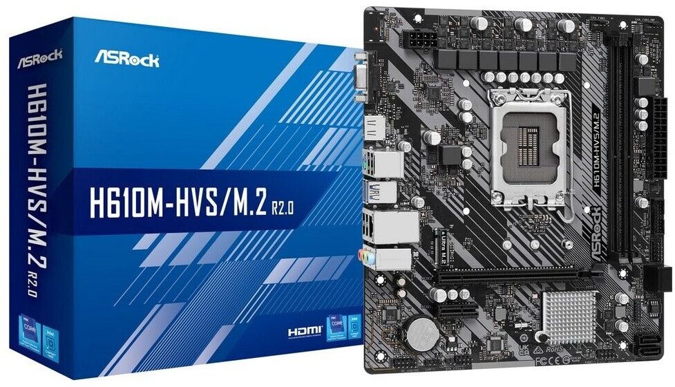 SCHEDA MADRE Asrock H610M-HVS/M.2 R2.0 SOCKET 1700 micro ATX